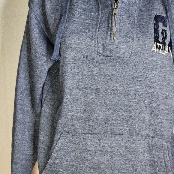 Ragwear U.S.A. Cotton Poly LS 1/4 Zip Pullover Atlanta GA Fleece Lined Hoodie M - Picture 6 of 16